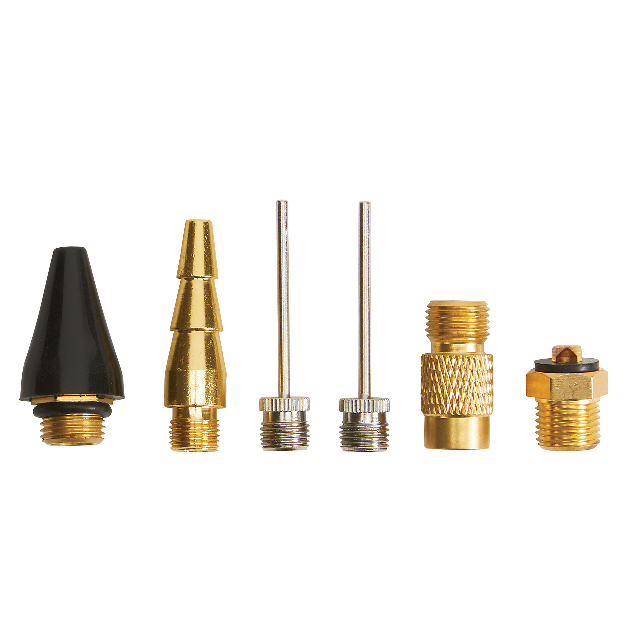 Ironton Inflation Kit, 6-Pc., Universal Air Nozzle and Needle Adapter Set for Tires, Sports Balls and Inflatables